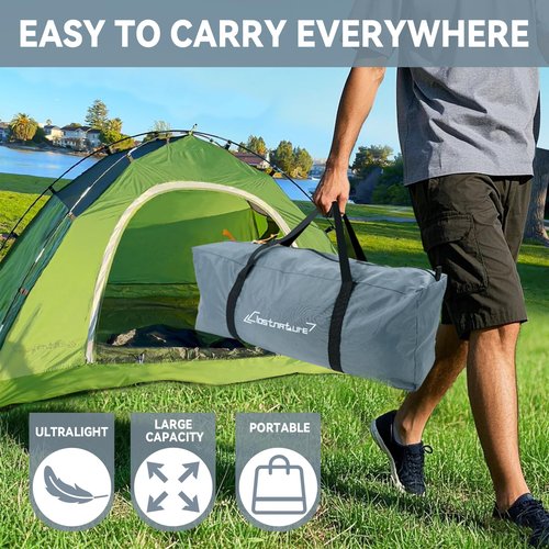 Clostnature Tent Storage Bag for Camping- Large Tent Carry Bag Replacement, Waterproof Luggage Duffle Bag for Travel, Sports, Folding Compact Camping Essentials for Hiking, Picnic, Travel