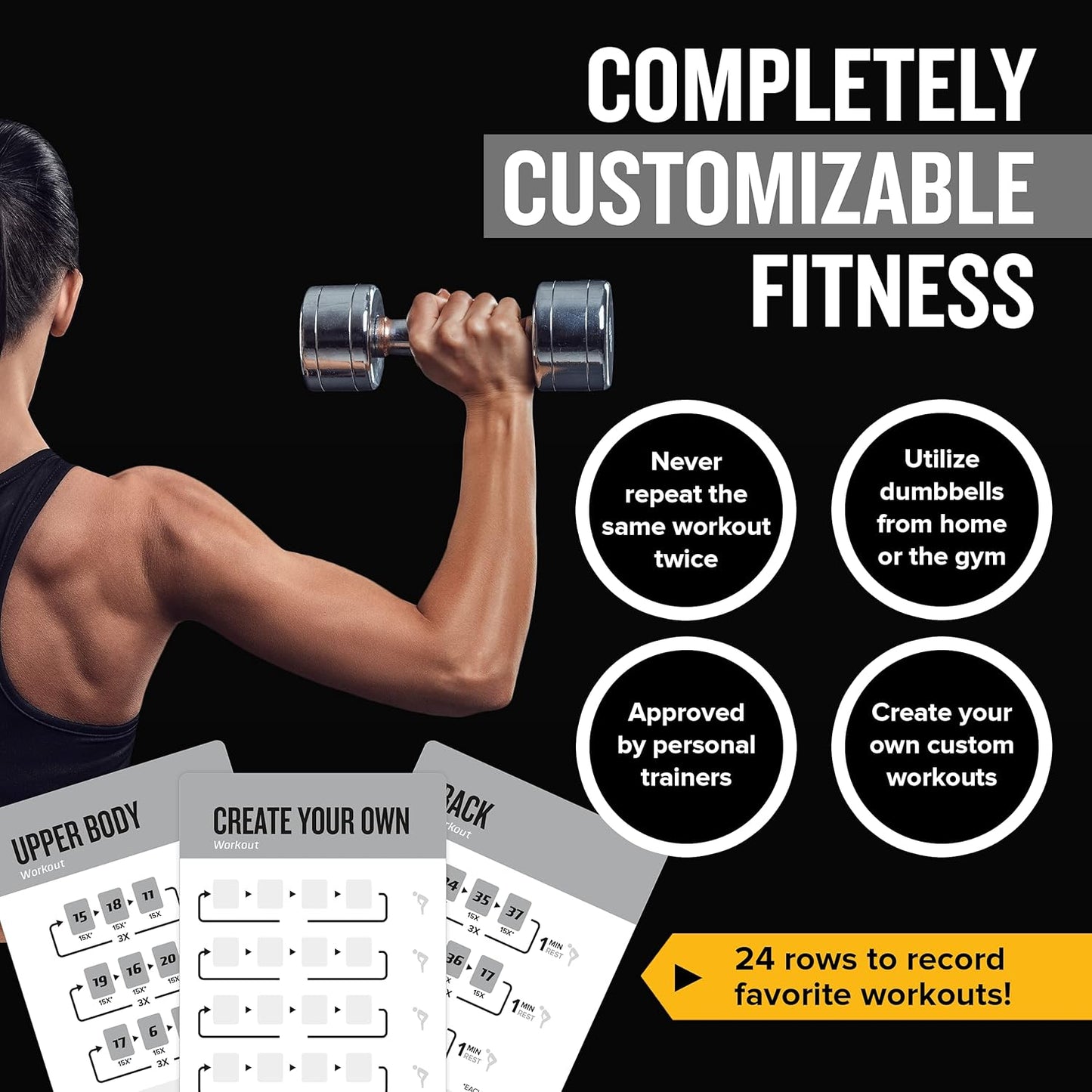 NewMe Fitness Yoga Pose Workout Cards, Instructional Fitness Deck for Women & Men, Beginner Fitness Guide to Training Exercises at Home or Gym