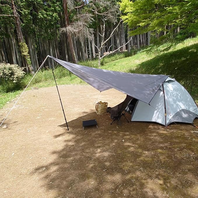 TRIWONDER Hammock Rain Fly Waterproof Tarp Camping Tent Footprint Ground Cloth Backpacking Tarp Camp Shelter Sunshade Mat for Outdoor Hiking Beach Picnic