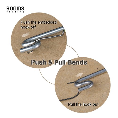 Booms Fishing R08 Green Fishing Hook Remover Tools Saltwater Dehooker Shark Hook Remover 10 inches
