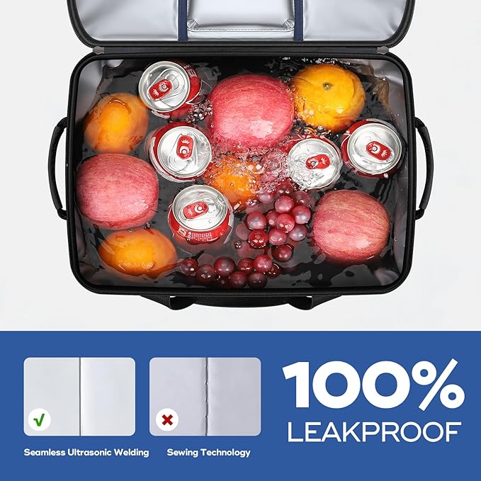 Maelstrom Soft Cooler Bag,Collapsible Soft Sided Cooler,24/30/60/75 Cans Beach Cooler,Ice Chest,Large Leakproof Camping Cooler,Portable Travel Cooler for Grocery Shopping,Camping,Road Trips