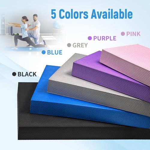 Balance Pad for Exercise16x13x2 Inch,Non-Slip Foam Mat for Fitness,Yoga, Foam Balance Board Physical Therapy, Knee Pad for floor (Blue)