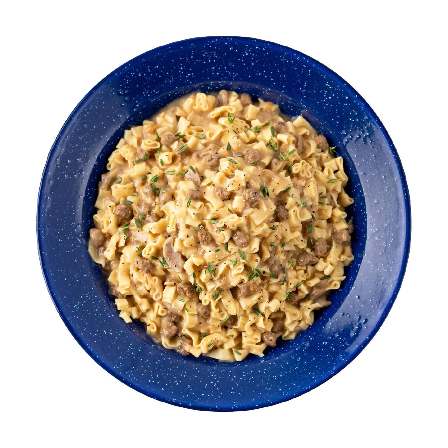Mountain House Veggie Chorizo Breakfast Scramble 2-Servings & Beef Stroganoff with Noodles 2 Servings Freeze-Dried Backpacking & Camping Food Bundle