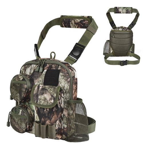 Tactical Shoulder Bag Outdoor Military Sling Bag Crossbody Turkey Hunting Bag Sports Chest Pack for Hunting, Hiking, Fishing, Lightweight Carry Pouch