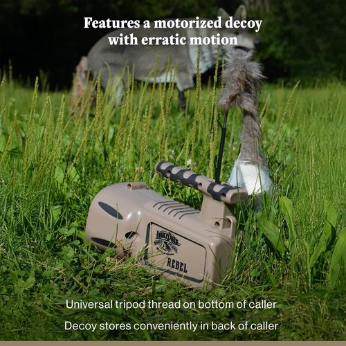 Lucky Duck The Rebel – Electronic Predator Call and Decoy Combo, Coyote and Predator Caller