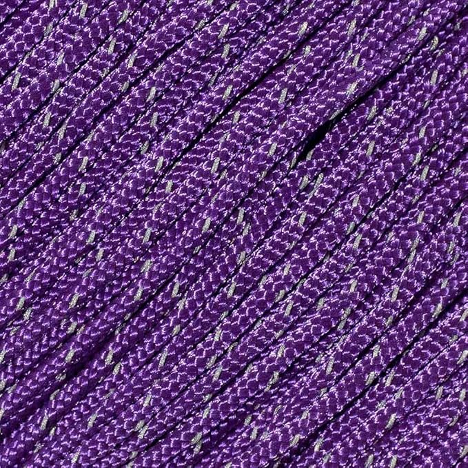 West Coast Paracord – 95 Tensile Strength - 1 Strand Reflective Paracord (100 Feet, Purple)