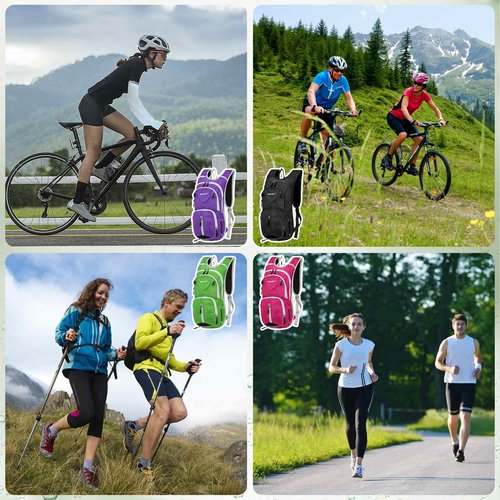 YEEKORO 12L Hiking Backpack, Lightweight Daypack Small Travel Backpack Packable Hiking Backpack, Outdoor Backpack for Men Women