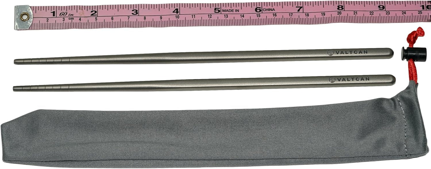 Valtcan Titanium Camping Chopsticks 9 inch 230 mm