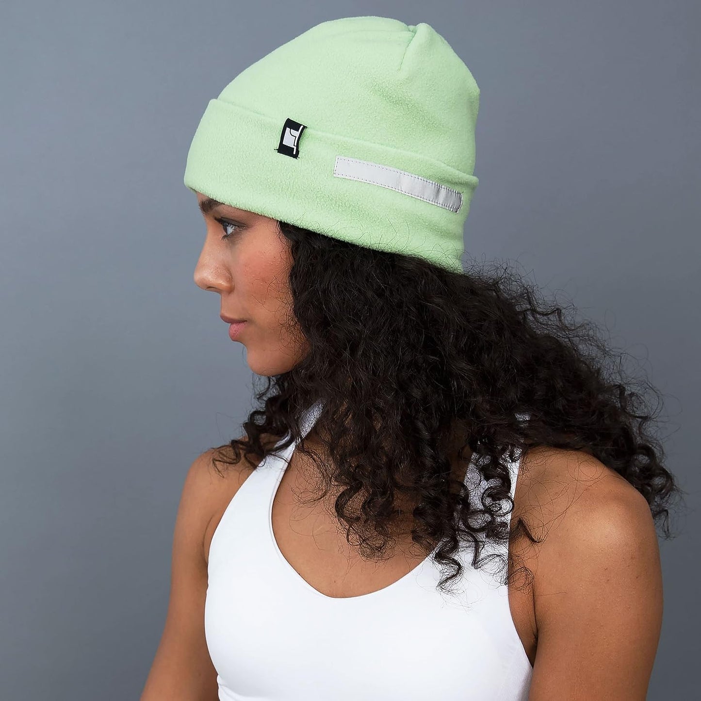 The Hat Depot Fleece Winter Functional Beanie Hat Cold Weather-Reflective Safety for Everyone Performance Stretch