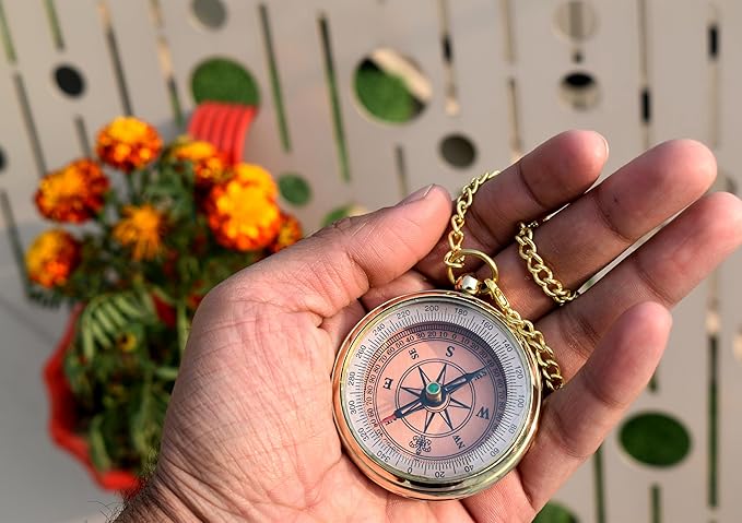 to My Son Compass with Wooden Box-Mom to Son Compass–Father to Son Gifts- to My Grandson -Graduation Day Gifts for Son-Birthday, Baptism, Graduation, Confirmation, Communion Compass for Women Men