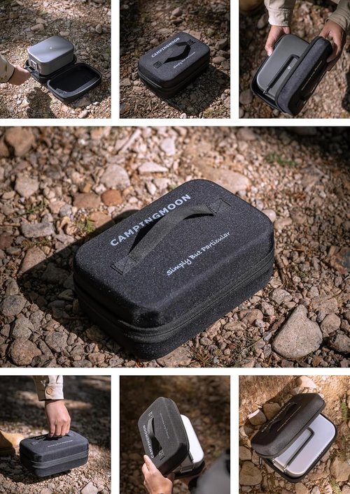 camping moon EVA Case for Large Mess Tin 8.9 x 6.1 x 3.3 inches Black S-2013-B