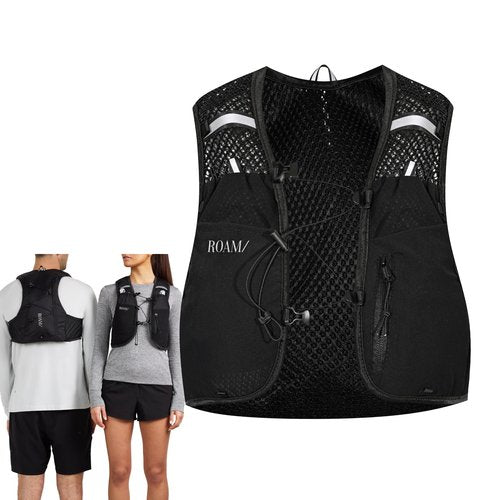 ROAM/ Hydration Vest for Running, Cycling, Hiking, Triathlon, 5L Black Multi Sizes (L)