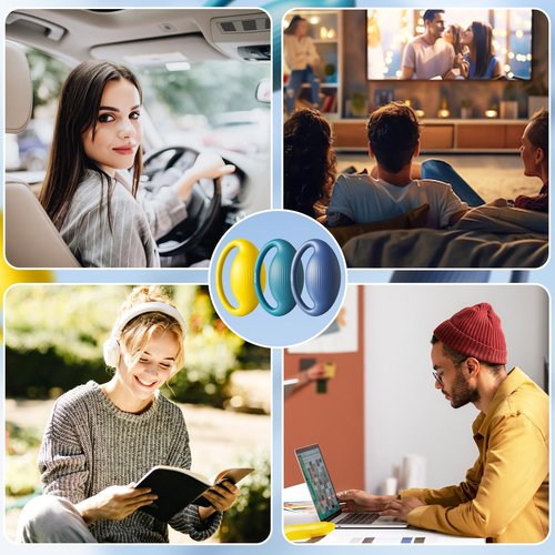 FitBeast Hand Exercise Balls - 3 Resistance Levels Stress Balls for Adults, Squeeze Balls for Hand Therapy, Rehabilitation, Arthritis, Muscle Building (3 Piece Set -Yellow Teal Navy Blue)