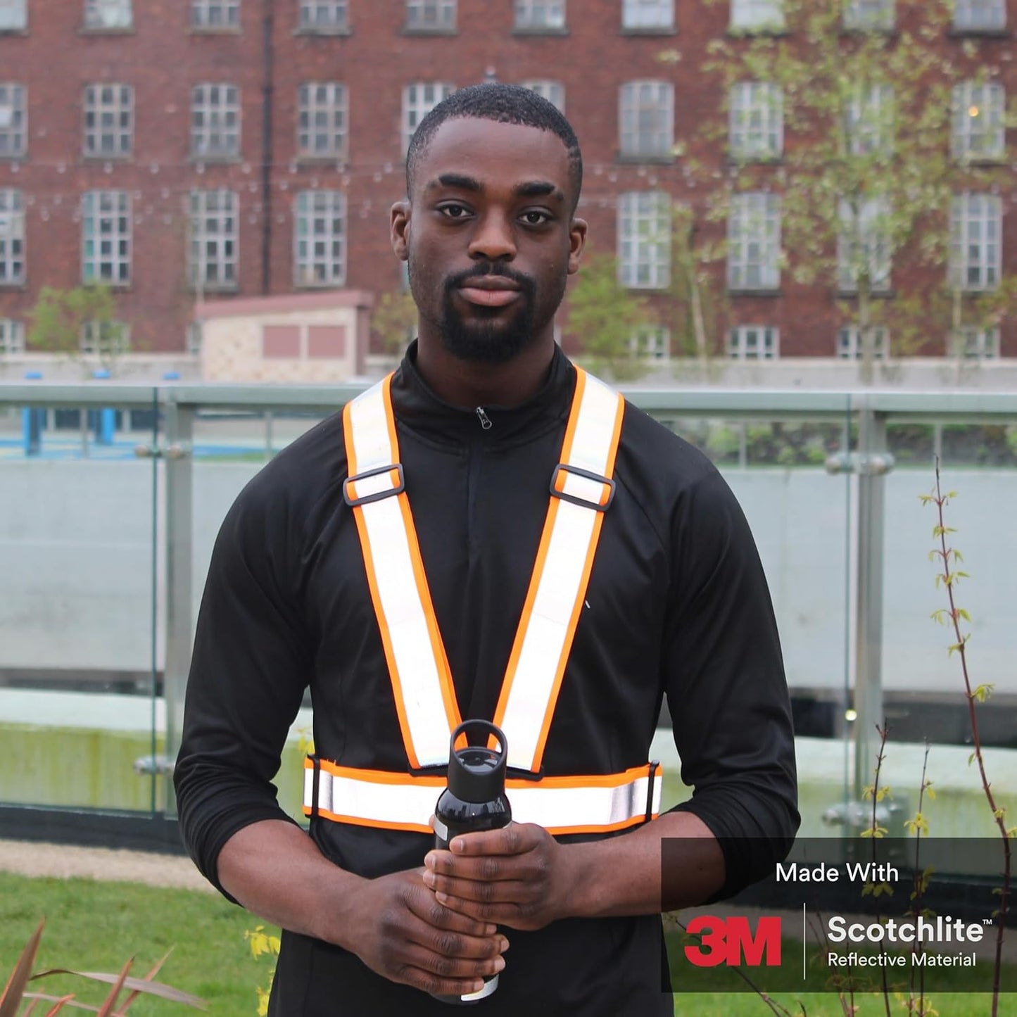 Salzmann Reflective Cross Belt Vest | Highly Reflective with Adjustable Straps | Made with 3M Scotchlite