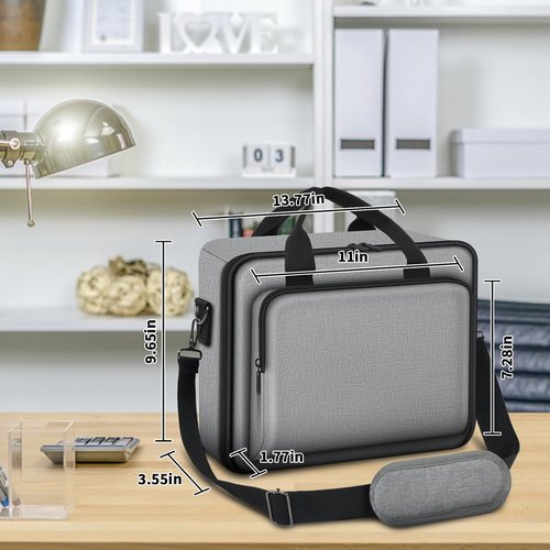 Steadtep Wireless Mobile Printer Case Compatible with Canon PIXMA TR150/ iP110 Printers, Potable Travel Storage Bag Fit for Printer Charger, Ink Cartridges, Batteries and Accessories (Box Only) -Grey