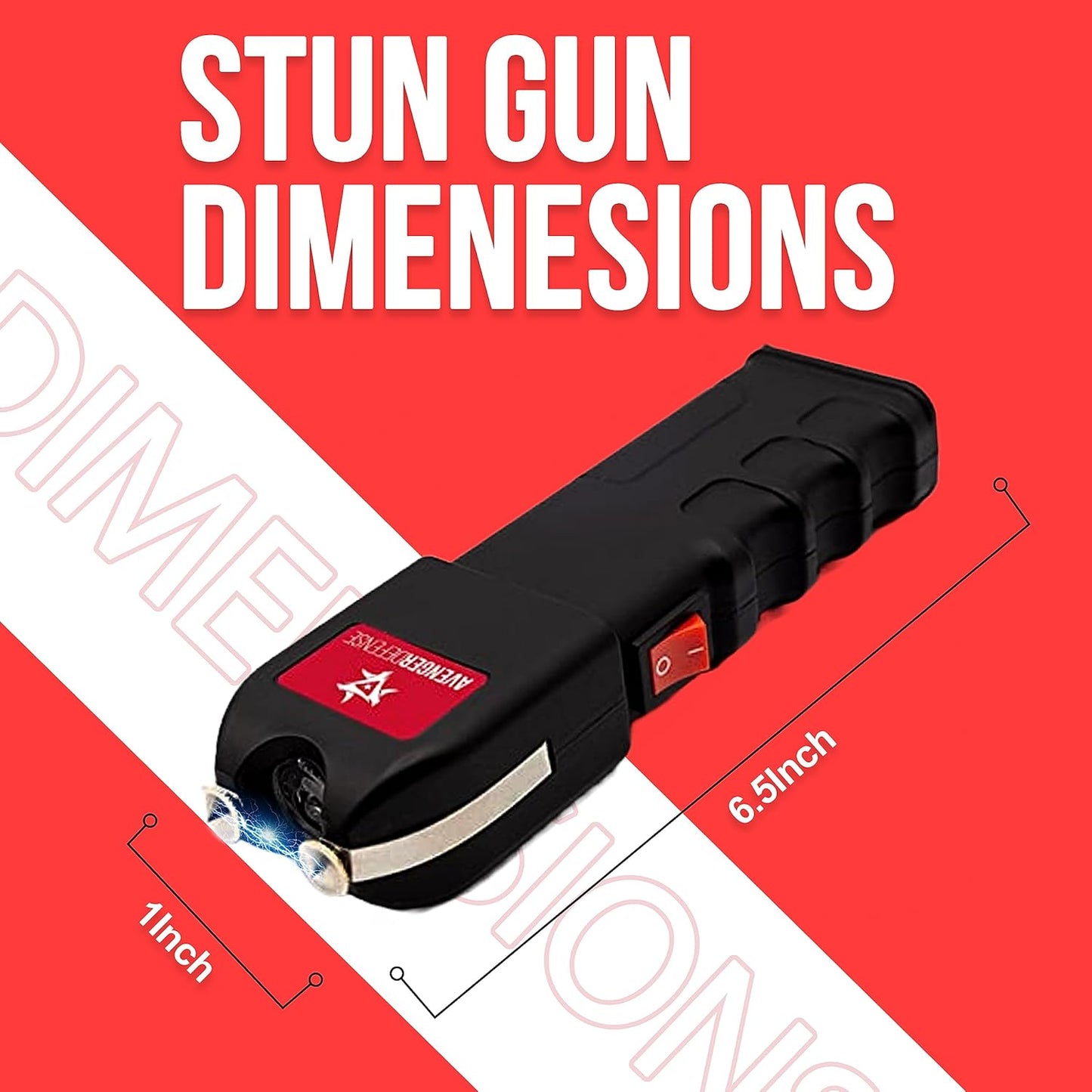 Stun Gun for Self Defense with LED Flashlight Protection Device for Women (ADS-10)