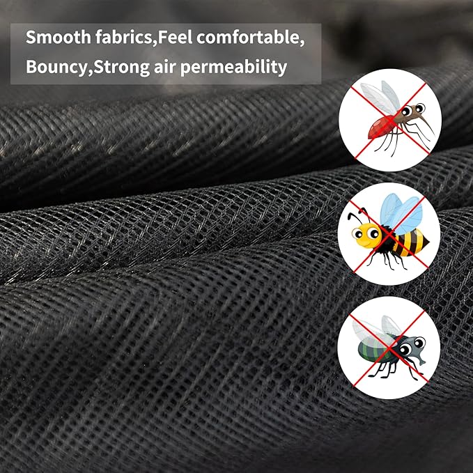 ISAGAPOY Hammock Bug Net The Mosquito Net for Hammocks Lightweight Portable Hammock Netting, Fast and Easy Set Up, Fits All Camping Hammocks