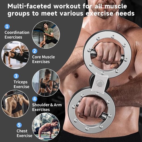 JOBUR Burn Machine 10 Pounds Multifunctional Spinning Burn Rotator Machine Resistance Adjustable Arm Exercisr Gripster Forearm Trainer 360 Degree Rotatable Home Gym Arm and Shoulder Strength Trainer