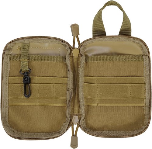 IronSeals Tactical Molle EDC Pouch Utility Tool Pouch Compact Pocket Organizer Pouch with US Flag Patch