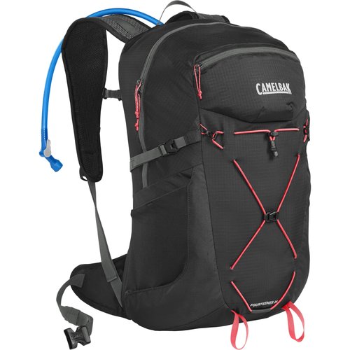 CamelBak Women's Fourteener 24 Hiking Hydration Backpack Black/Fiery Coral, 100oz