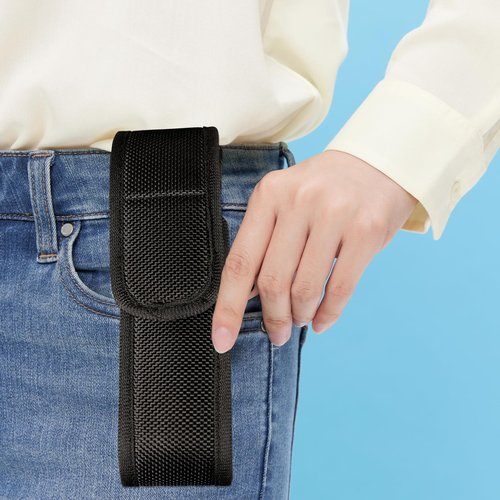 Wurkkos Flashlight Holster LED Tactical Flash Light Nylon Pouch Holder Belt Adjustable Heavy Duty Flashlight Carry Case 5.5"x1.2" for TD04/FC11/HD15/TS21/HD20/FC12
