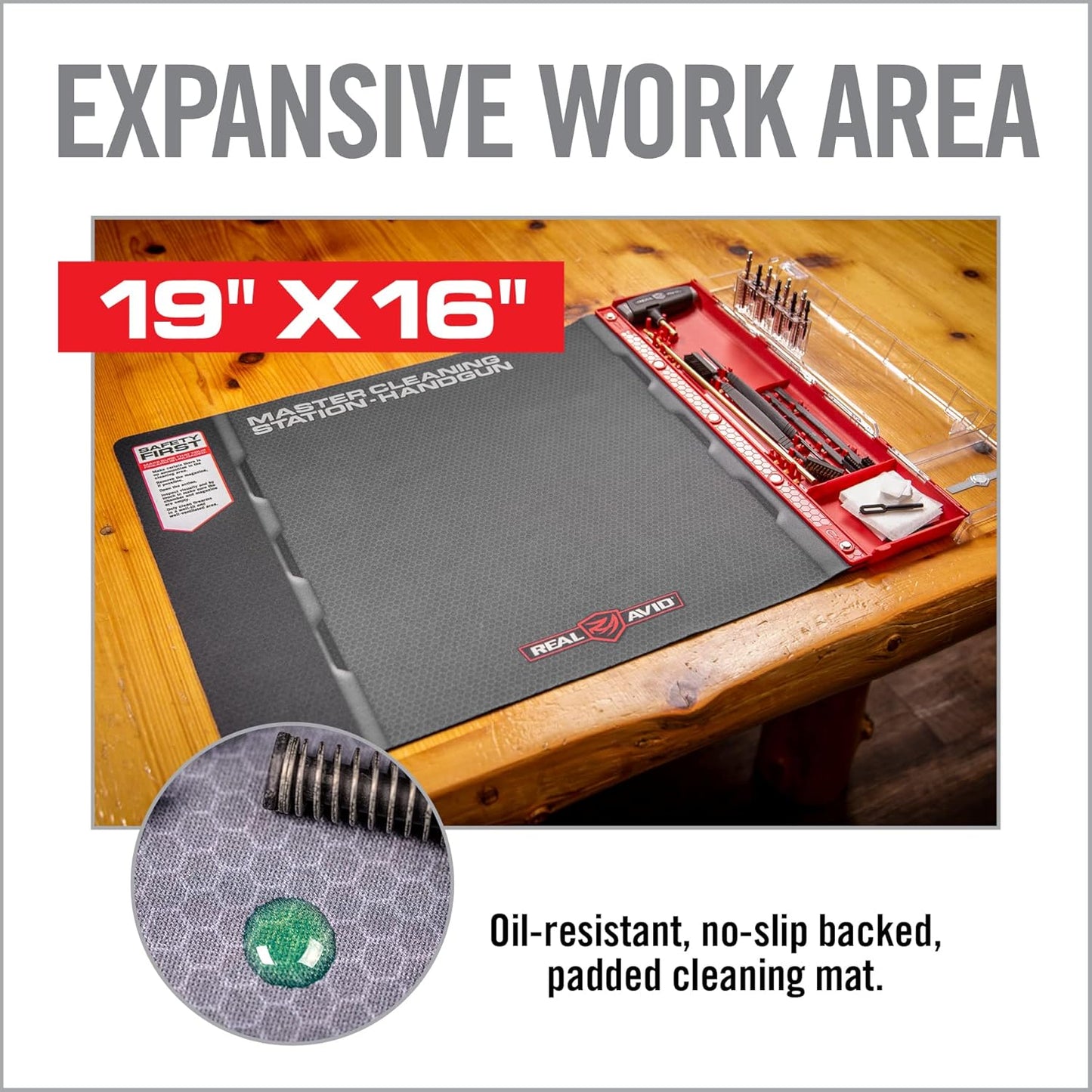 Real Avid Master Cleaning Station - Universal Gun Cleaning Kit, Choose Between Handgun or Universal Gun Cleaning Station