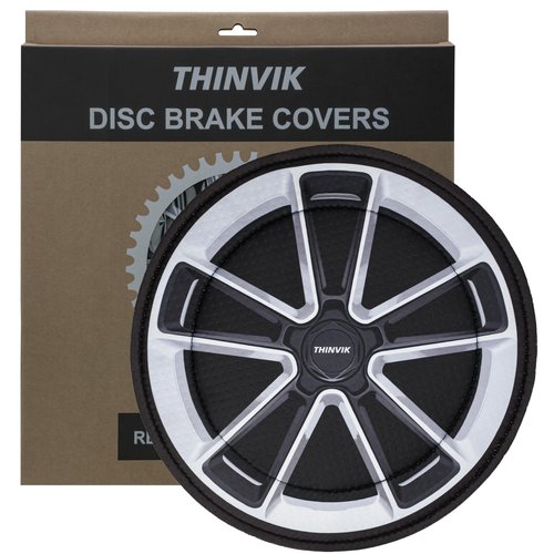Thinvik Durable Bike Disc Brake Cover for Universal Bikes, Washable Neoprene Protective Covers for Bicycle Disc Brakes 2 Sets, Diameter: 32.5cm/12.79inch