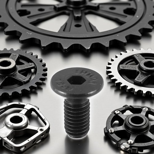 8Pcs Black Bike Shoe Cleat Mounting Screw for SPD - Pedal Steel Pedals Bike Pedals and Cleats and Cleats Parts and Components