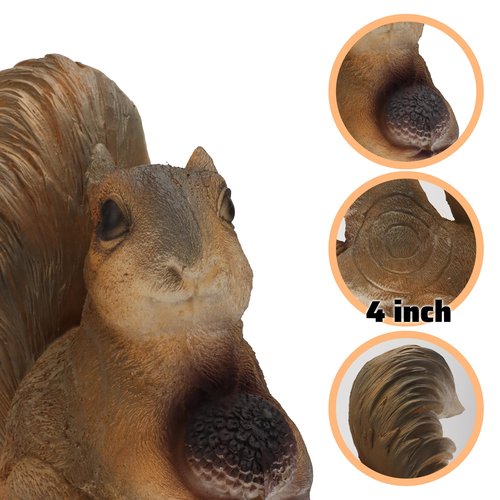 Archery 3D Animal Target Squirrel with Ground Stakes, Protable Size Shooting Target for Outdoor Bow Hunting Training