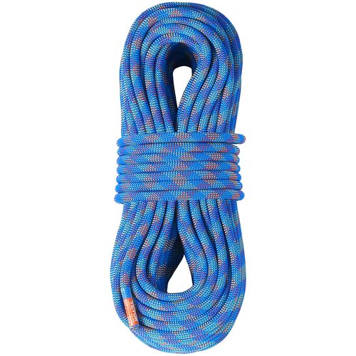 VEVOR 10.2mm Dynamic Climbing Rope, 60M(197ft) Outdoor Rock Climbing Rope 25KN Breaking Tension, Stretchable Fiber Rope for Escape, Rappelling, Fire Rescue, Blue