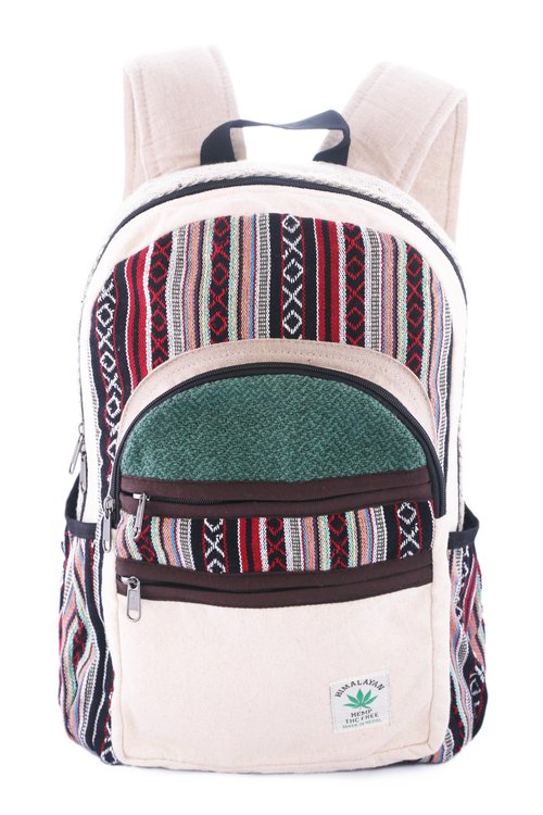 Anitya Hemp Backpack, Multi-Functional Pockets, Eco-Friendly, Unisex, Hiking Daypack, Durable Rucksack (AHLB08)