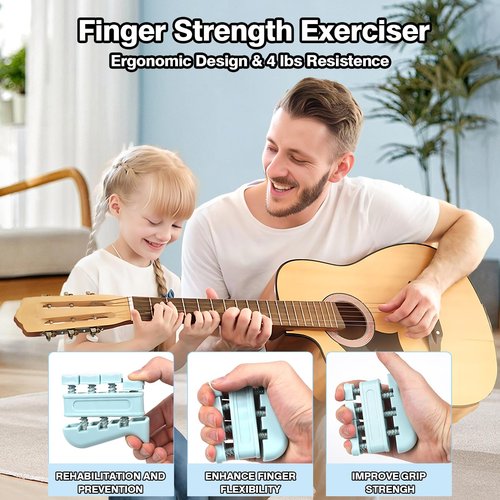 Twinbeing Grip Strengthener Kit & Flying Disc(4 pack) Ideal for Kids, Adults with Adjustable Hand Grip, Finger Exerciser, Hand Strength Ring for Muscle Therapy, Injury Recovery & Stress Relief
