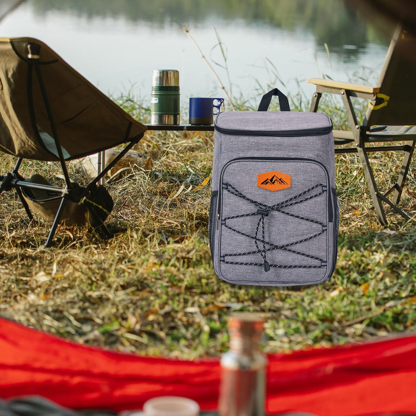 Cooler Backpack Large Insulated Leak Proof Lunch Backpack Portable Lightweight Cooler Bag for Travel Hiking Camping Men Women