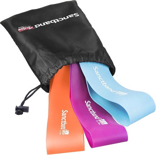 Active 3 in 1 Loop Band Amber/Purple/Teal Loop Band Kit (Medium, Heavy, Extra Heavy) Resistance Training