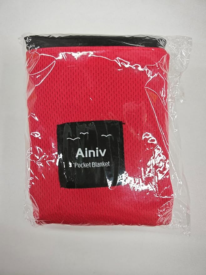 Picnic Blanket, Mini Pocket Beach Mat 43.3 x 55.1IN (2-3 People) Foldable, Lightweight Waterproof Sand Free, Foldable Thin Ground Sheet for Outdoor Camping Hiking Travel - with Hand Strap