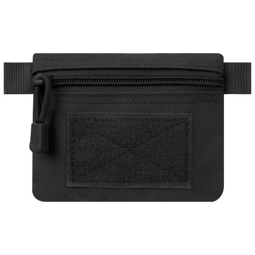 DODAMOUR Tactical Compact EDC Pouch, Mini Size Military Molle Zipper Pouch, Utility Molle Attachment Pouch for Coin Purse Keychain Pocket Credit Card Holder Wallet Pack (Black)