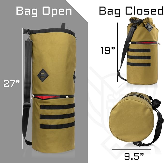 ~ AQUA RT Dry Bag~ Water-Proof Faraday Dry Bag for Laptops, Tablets, and Mid-Size Electronics ~ Tracking/Hacking Defense ~ Coyote Brown
