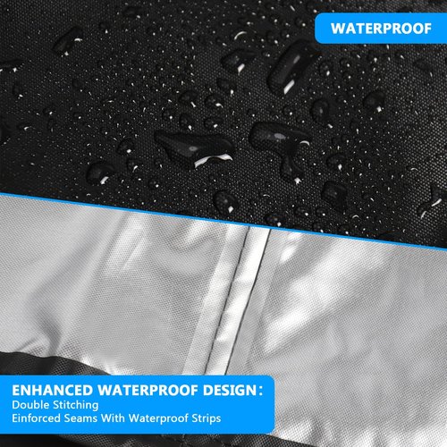 Squat Rack Cover, Waterproof Outdoor Gym Equipment Covers with Zipper for Squat Rack/Weight Lifting Rack/Home Gym Workout Equipment (87"W x 65"D x 88"H)