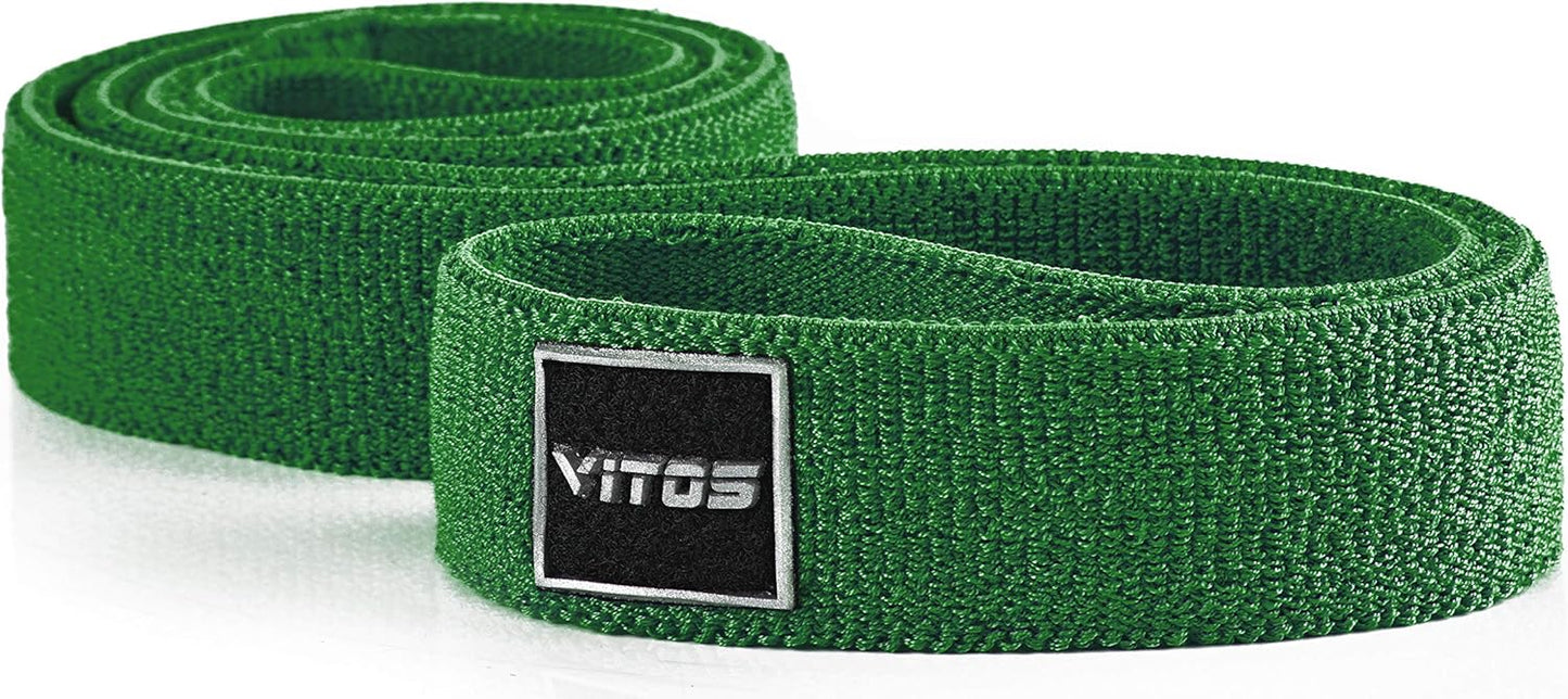 Vitos Fitness Polyester V-Power Band | Allergy Prevention Snap Proof Pull Up Assist Heavy Duty Resistance Mobility Lifting Perfect Body Stretching Training