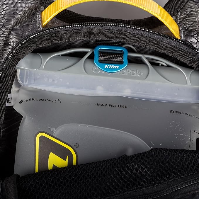 KLIM Quench Pak Hydration Backpack Gray - Includes 1.5/2 Liter KILM Hydrapack Reservoir