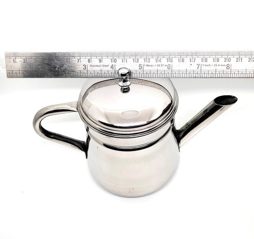 KERAM Percolator Coffee Pot, 13.52 fl oz / 400 ml, 6-8 Cup Capacity, Stainless Steel, portable coffee maker for camping pour over non electric