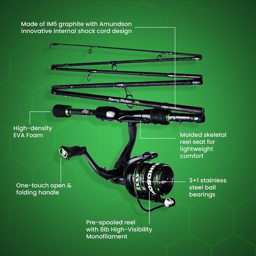 Amundson Savvy Rider Trek All-in-One Fishing Combo