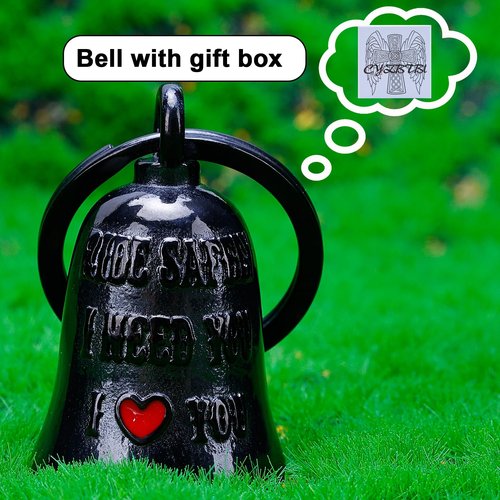 Motorcycle for Bells - Motorcycle Angel Bell for Men Women,Bell Biker Accessory,Guard Riding Safety
