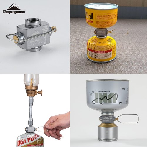 camping moon Gas Canister Refill Adapter Portable Lindal Valve Can Shifter Camping Outdoor Backpacking