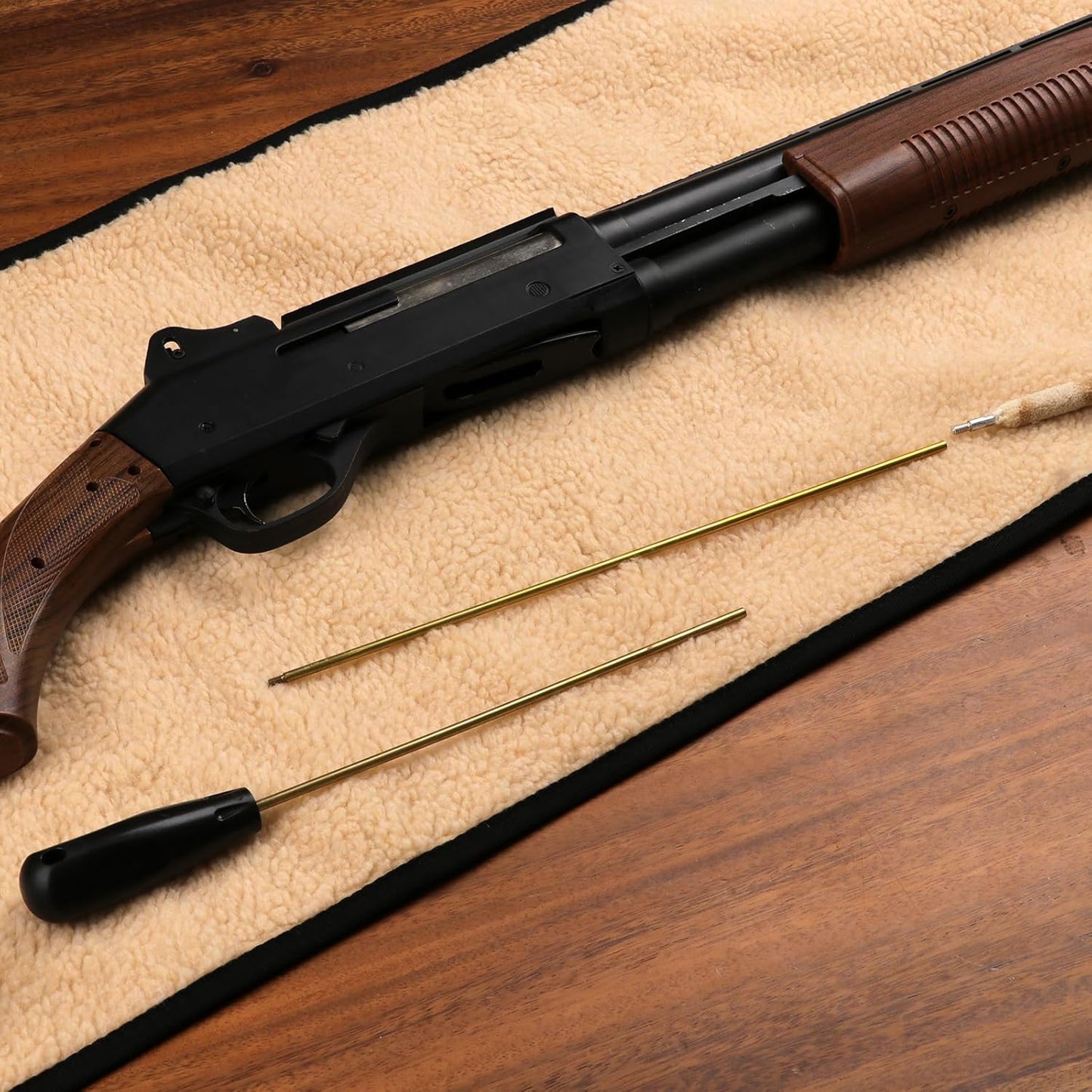 TOURBON Shooting Hunting Roll-up Gun Cleaning Mat Pad with Tool Storage Pocket