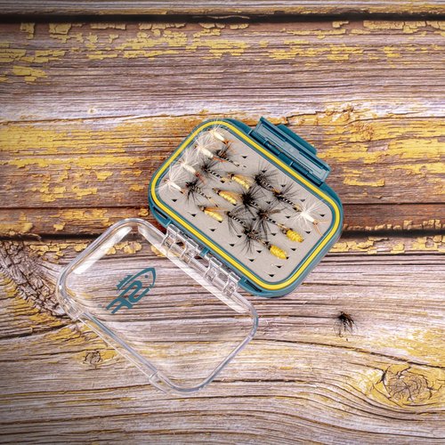 SF Small Waterproof Fly Box Double Sided Floating Fly Fishing Case Storage For Nymph Wet Dry Fly Flies Easy Grip Foam