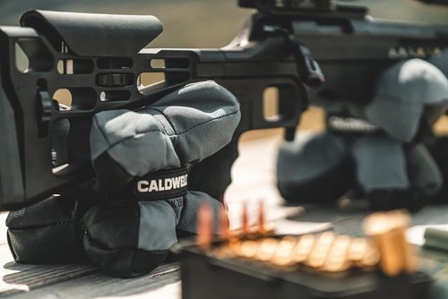 Caldwell Tack Driver X Bags with Rubberized Base, Non-Absorbent Filling and Adjustable Strap for Hunting, Sighting in Firearms, and Target Shooting