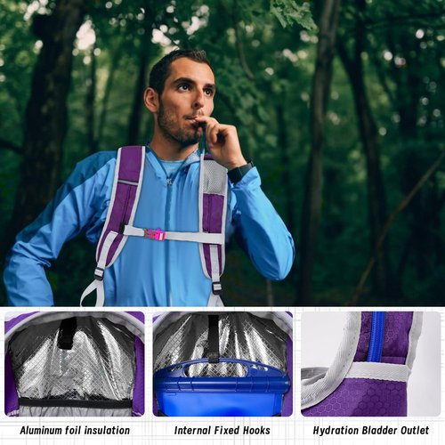 EULANT Running Backpack, Small Waterproof Daypack for Hiking Cycling Camping Walking Jogging, Water Backpack for Women Men