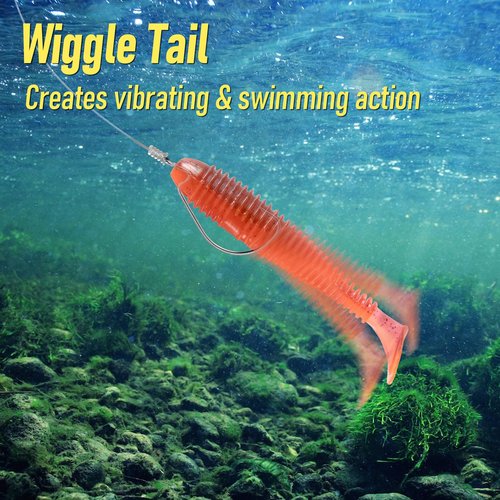 Dr.Fish 20 Pack Paddle Tail Swimbait Soft Fishing Lure Bass Fishing Freshwater Soft Plastic Shad Bait Drop Shot Bait Bluegill Panfish Crappie 3'' Pearl White