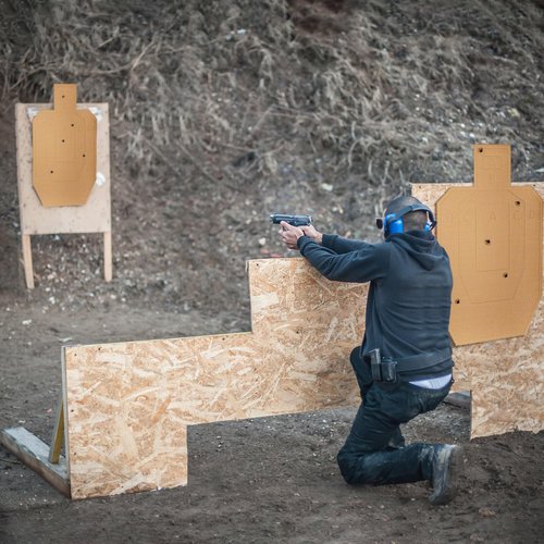 Covzoe 20 Pieces Shooting Cardboard Targets, 30 x 18 Inches Competition Torso Target, Shooting Range Practice Tactical Target, Paper Silhouette Shooting Target for Rifle Gun Pistol